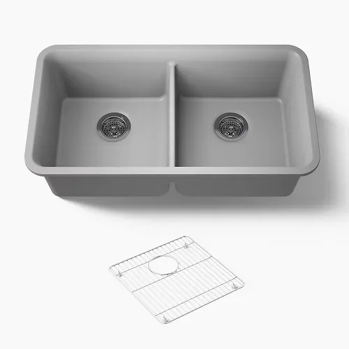 Chậu rửa chén 2 hố cân âm bàn KOHLER Cairn K-8199-CM4