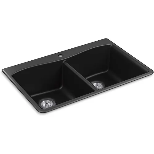 Chậu rửa chén 2 hố cân âm bàn Kohler Kennon K-8185-1-CM1