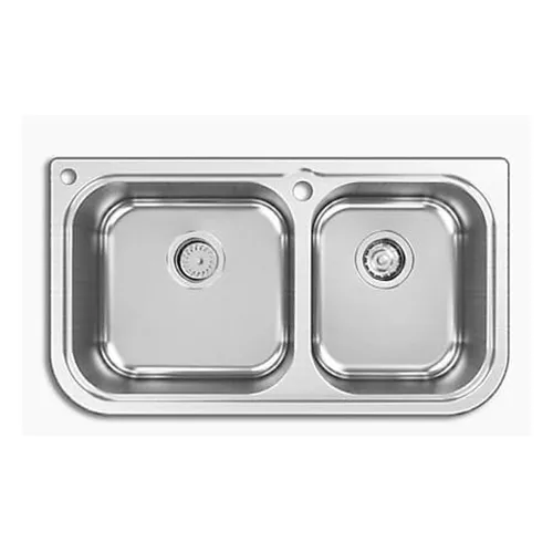 Chậu rửa chén 2 hố Kohler July K-45380T-2KD-NA
