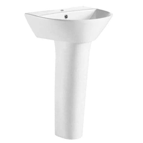 Chậu rửa lavabo treo tường chân dài Karat ECW-06-121F-11