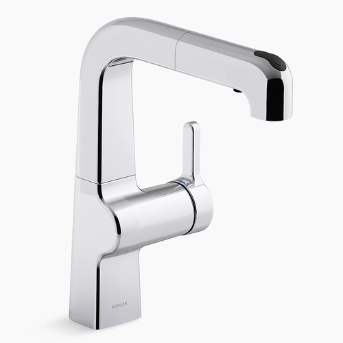 Vòi rửa bát đầu vòi kiểu dây rút Kohler Evoke K-6332T-B4-CP