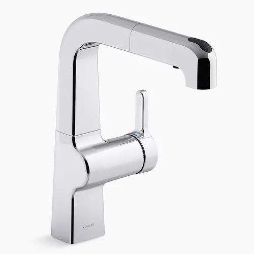 Vòi rửa bát đầu vòi kiểu dây rút Kohler Evoke K-6332T-B4-CP