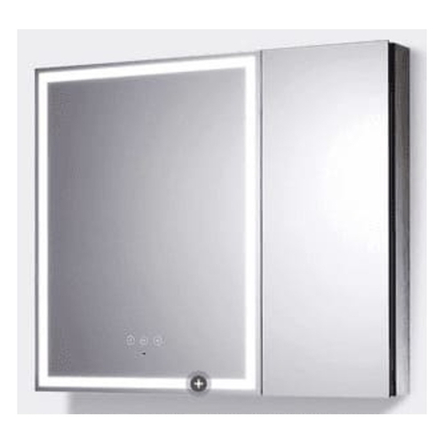 Tủ gương với đèn Kohler GrooMing K-24659T-L-NA + K-24660T-NA (Bạc) 