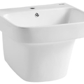 Chậu rửa lavabo treo tường liền chân Karat ECW-01-111F-11