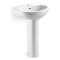 Chậu rửa lavabo treo tường chân dài Karat ECW-02-121F-11