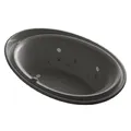 Bồn tắm nhựa massage đen Kohler Purist K-1110-AH-58