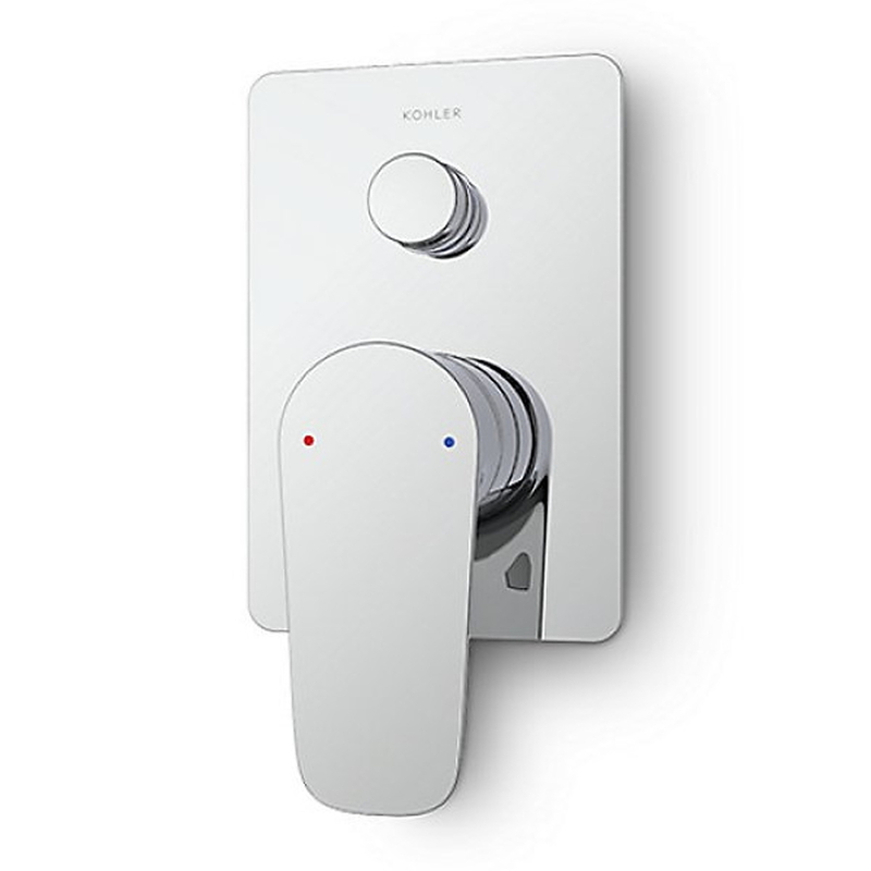 Mặt nạ điều khiển sen tắm âm tường 2 chiều Kohler K-26478T-4-CP