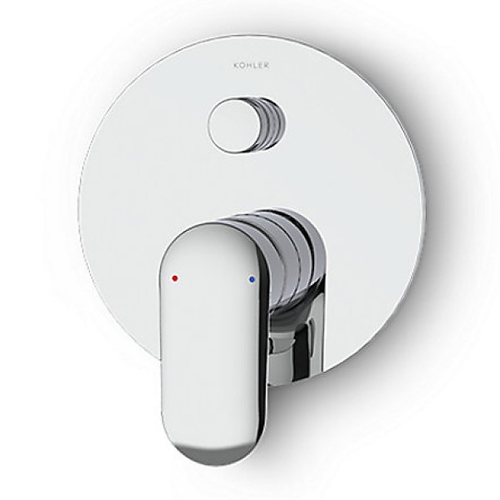 Mặt nạ điều khiển sen tắm âm tường 2 chiều Kohler K-26476T-4-CP