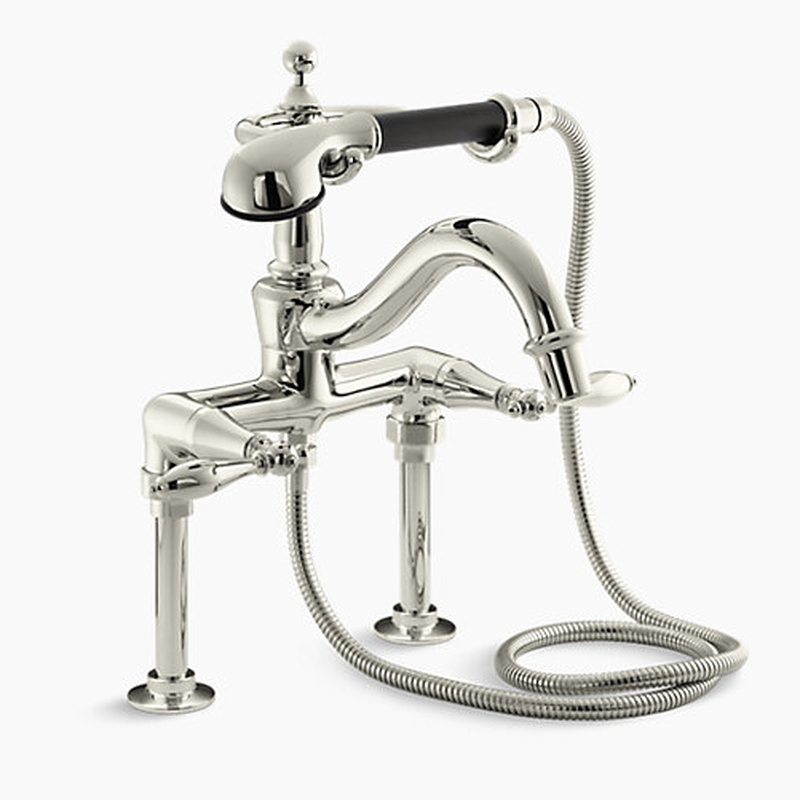 Vòi bồn tắm gắn thành bồn kèm sen cầm tay Kohler Finial K-8785T-4M-SN