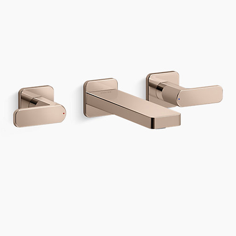 Vòi Lavabo Nóng Lạnh Âm Tường Mỹ Kohler Parallel K-22569T-B4-RGD