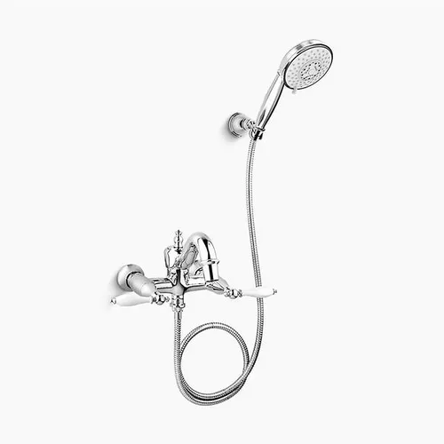 Sen tắm bồn tắm gắn tường Kohler Finial K-72654T-4M-CP