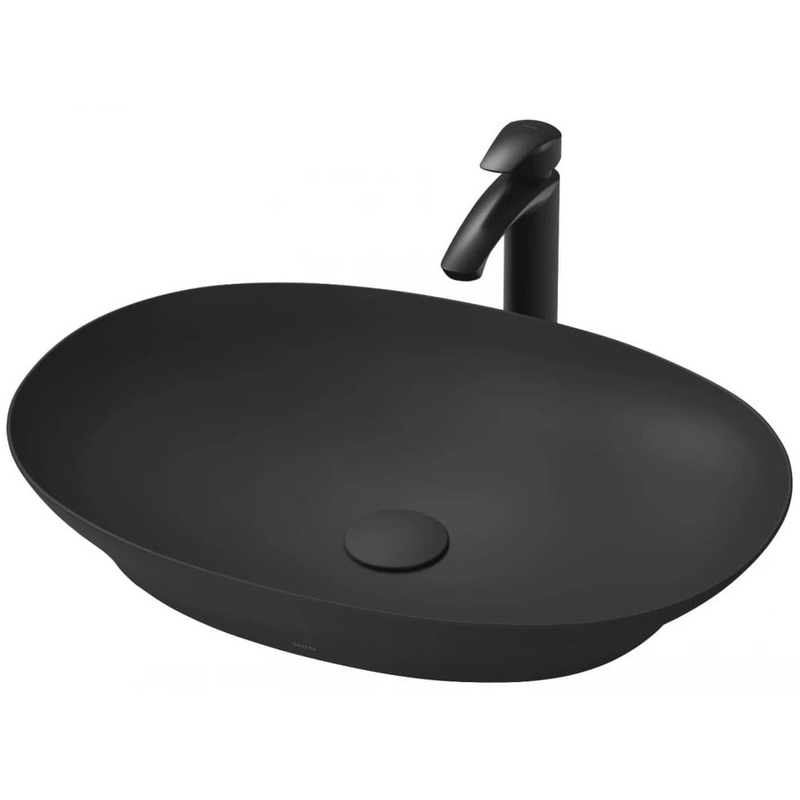 Chậu Rửa Lavabo đặt bàn màu đen TOTO LT4706#MBL