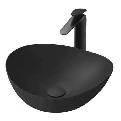 Chậu Rửa Lavabo đặt bàn màu đen TOTO LT4704G19#MBL