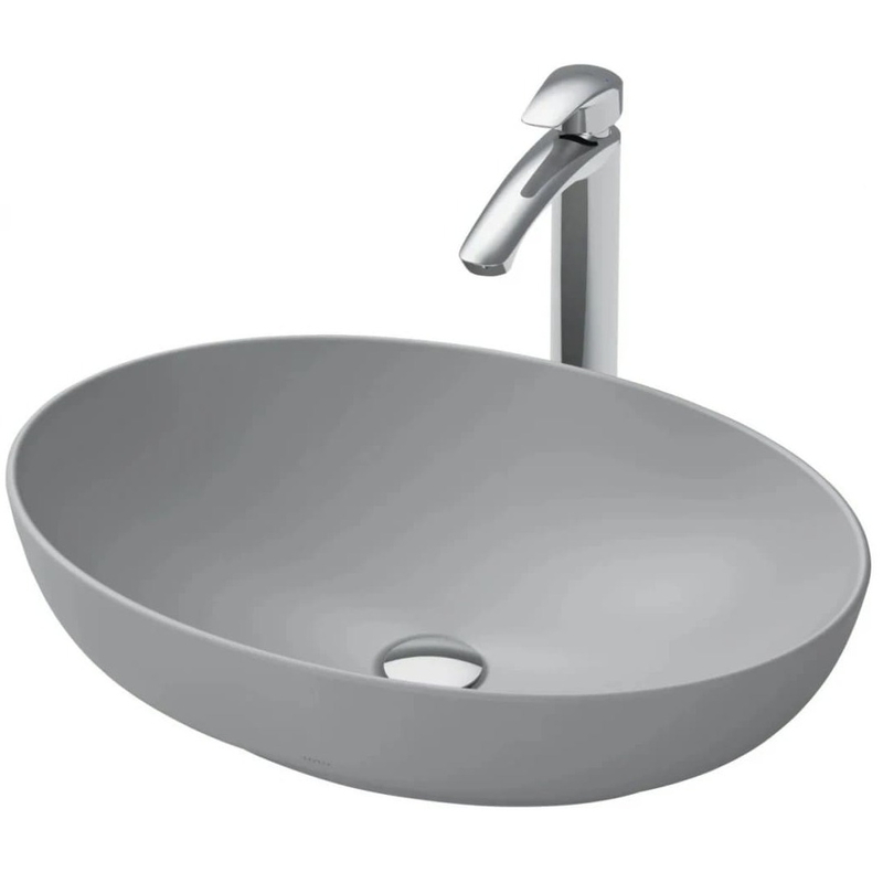 Chậu Rửa Lavabo đặt bàn màu xám TOTO LT1705#MGR