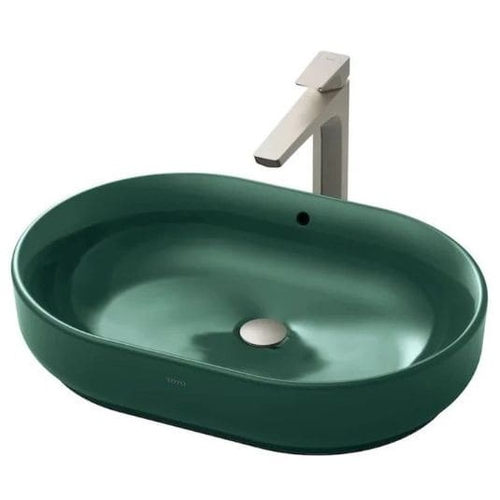 Chậu Rửa Lavabo đặt bàn màu xanh TOTO LW896JW/F#FRG