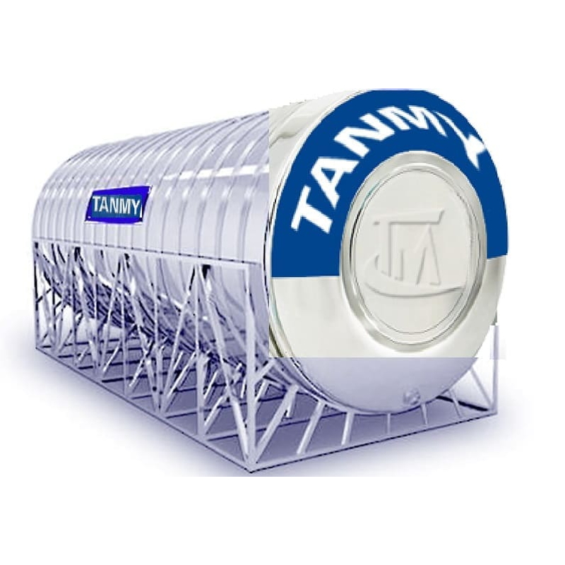 Bồn Inox Công Nghiệp Tân Mỹ 25000L Nằm Phi 1900 TM 25000N F1900