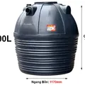 Bể Phốt Tự Hoại Tân Mỹ 1000L Đứng TMD1000SE