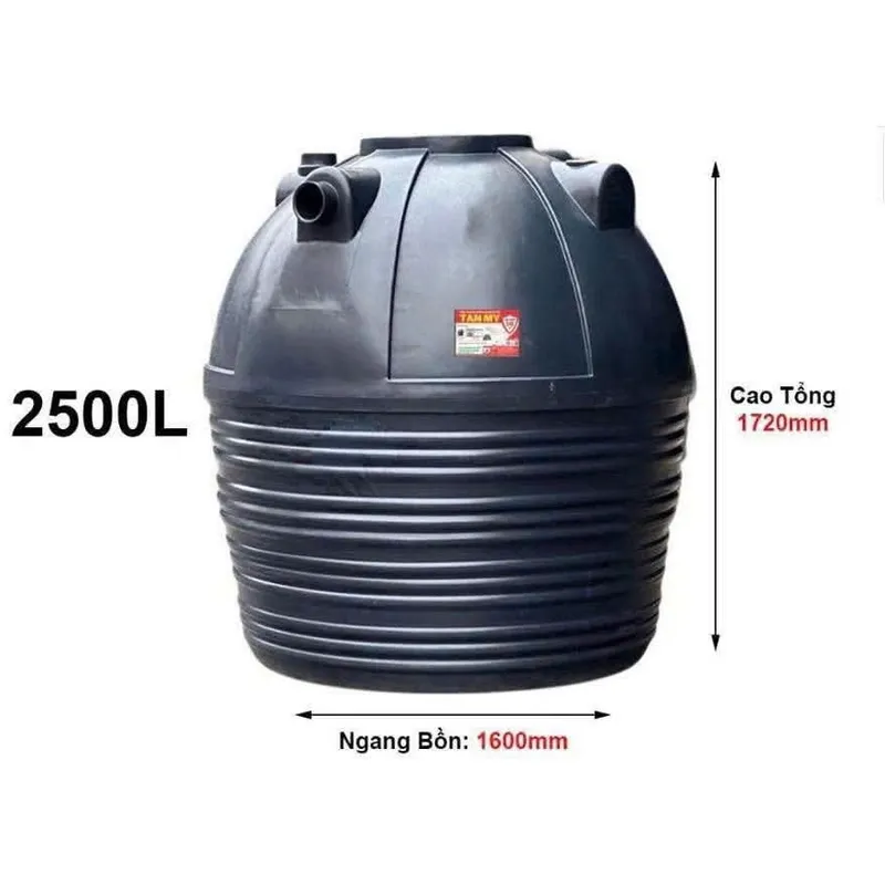 Bể Phốt Tự Hoại Tân Mỹ 2500L Đứng TMD2500SE
