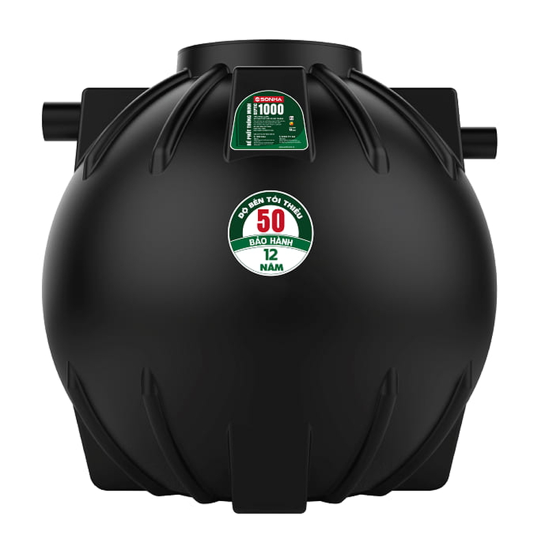 Bồn Tự Hoại Thông Minh 3 Ngăn Septic Sơn Hà 2000L Đứng SH 2000SE D