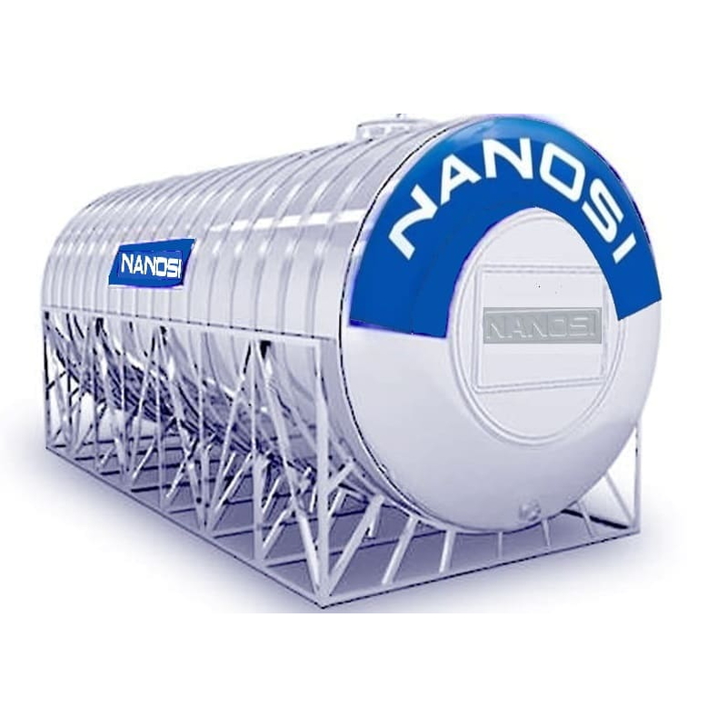 Bồn Inox Công Nghiệp Nanosi 10000L Ngang Phi 1380 NA 10000N F1380