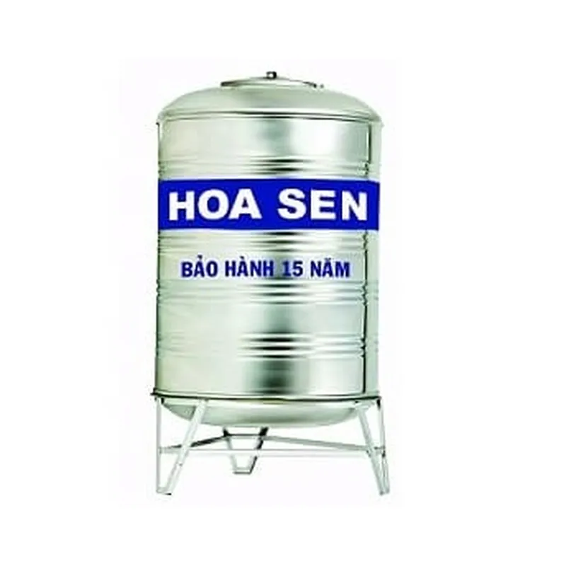 Bồn Nước Inox SUS304 Hoa Sen 2000L Đứng Phi 1380 HS 2000D