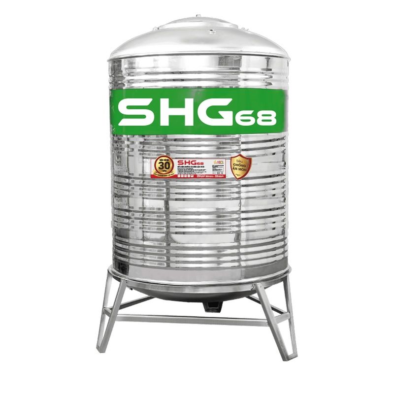 Bồn nước Lộc Phát Inox 445NF Sơn Hà Xanh 3000L đứng SHG68 3000D F1380