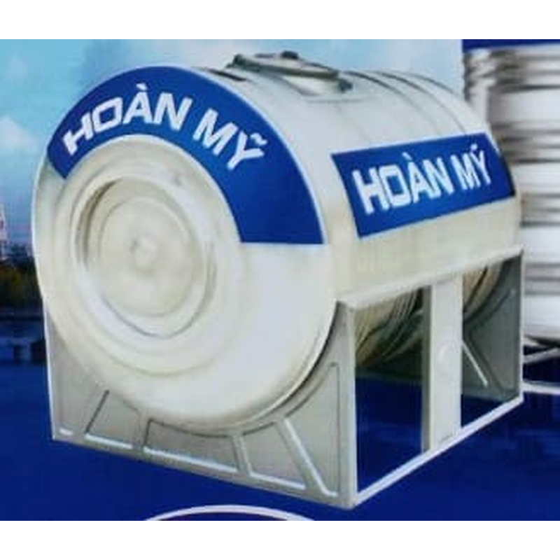 Bồn Nước Inox SUS304 Hoàn Mỹ 3000L Nằm Ngang Phi 1380 HM 3000N 1380
