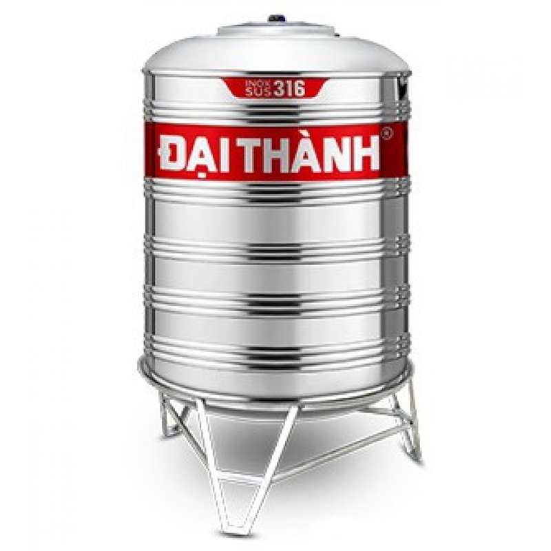 Bồn nước Đại Thành 2000L đứng Vigo inox SUS 316 DT316 2000D