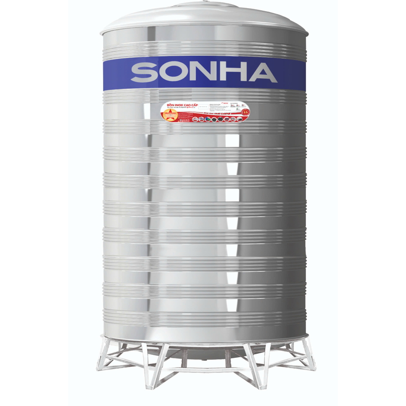 Bồn Inox Công Nghiệp Sơn Hà 10000L Đứng Phi 1700 SH 10000D F1700