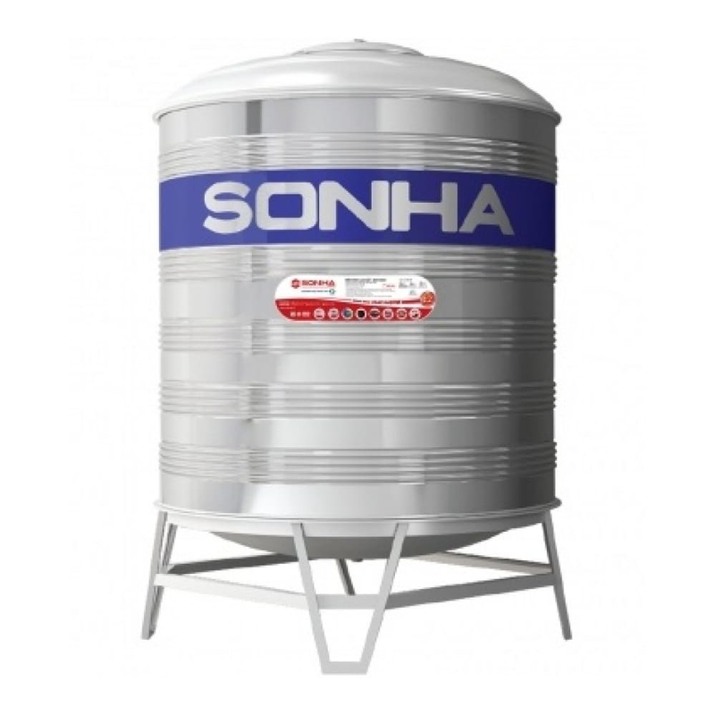 Bồn Nước Inox SUS304 2000l Đứng Sơn Hà SH 2000D F1380