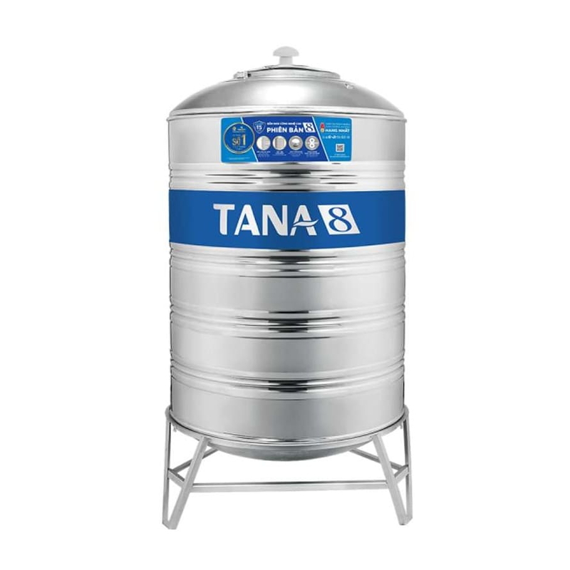 Bồn nước inox 304 Tân Á 8 310L đứng TA8 310D