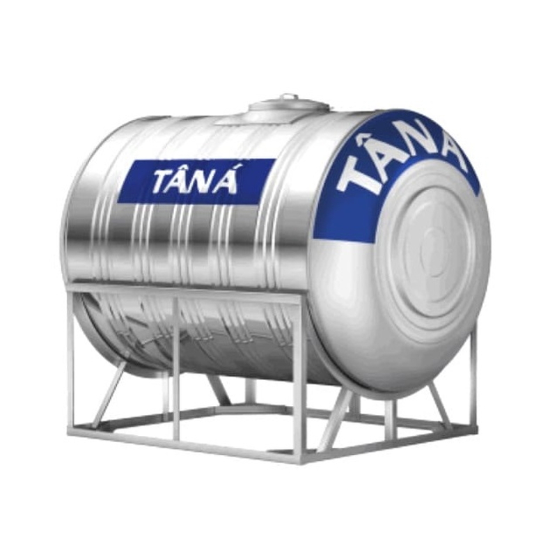 Bồn nước Tân Á 2000L ngang inox phi 1340 TA 2000N F1340