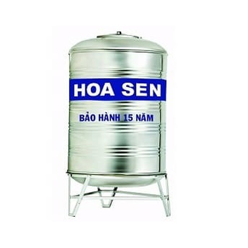 Bồn Nước Inox SUS304 Hoa Sen 2500L Đứng Phi 1200 HS 2500D 1200