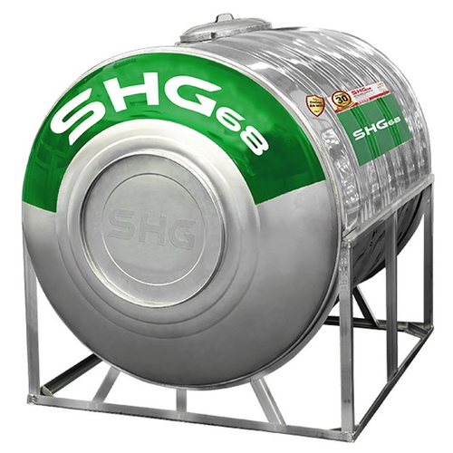 Bồn nước Lộc Phát Inox 445NF Sơn Hà Xanh 500L nằm SHG68 500N F720