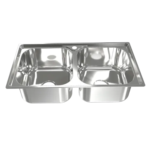 Chậu rửa bát inox 2 hố Tân Á RL320H