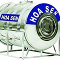 Bồn Nước Inox SUS304 Hoa Sen 1500L Nằm Phi 1200 HS 1500 N