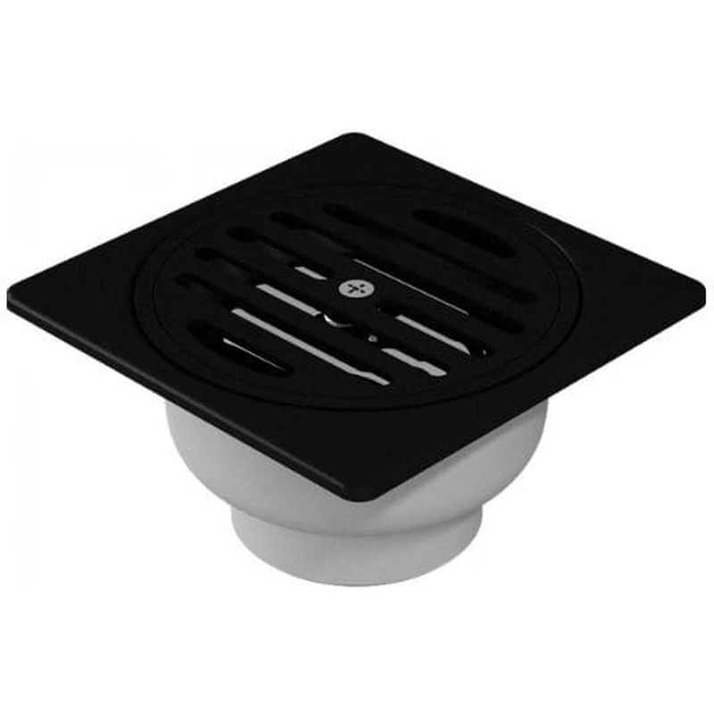 Phểu Thoát Sàn Màu Đen 115x115mm Ø60 TOTO TX1DB#MB