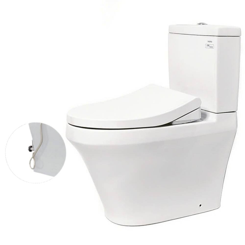 Bồn cầu 1 khối TOTO CS945PDE4 nắp cơ Ecowasher TCW1211A 