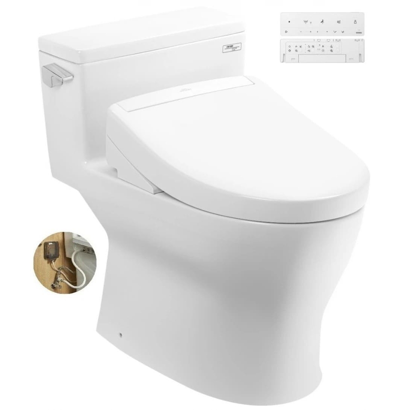 Bồn Cầu Điện Tử TOTO MS188VKW25 Nắp Washlet TCF34461GAA S5