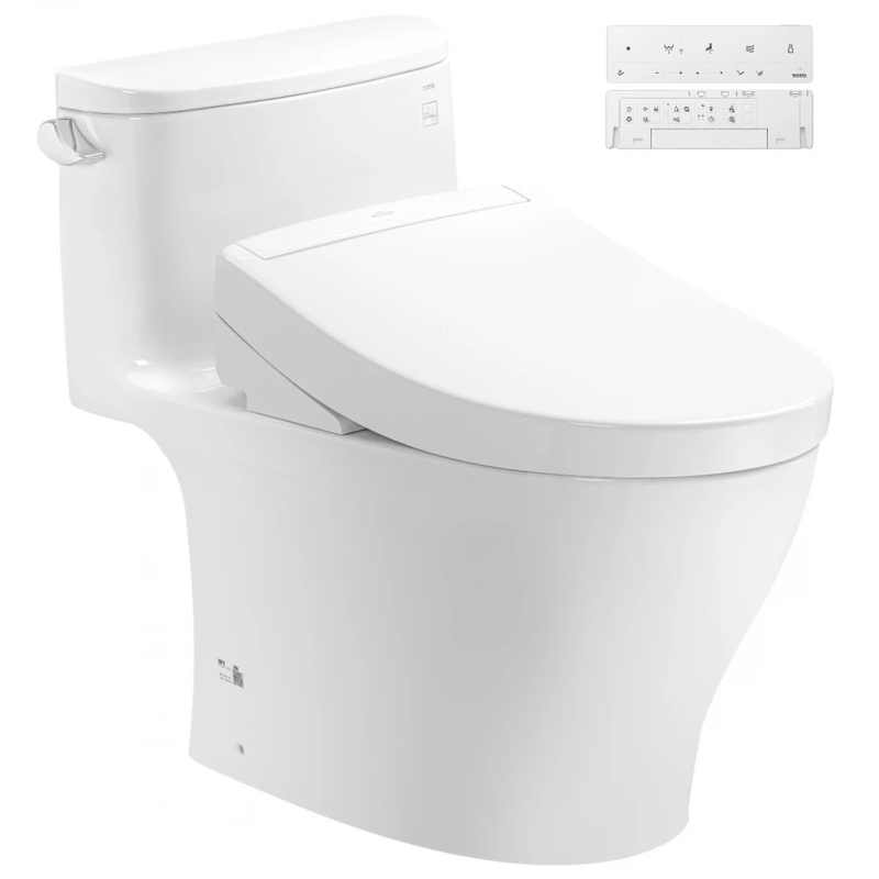 Bồn Cầu Điện Tử TOTO MS887CRW25 Nắp Rửa Washlet TCF34461GAA S5 Giấu Dây