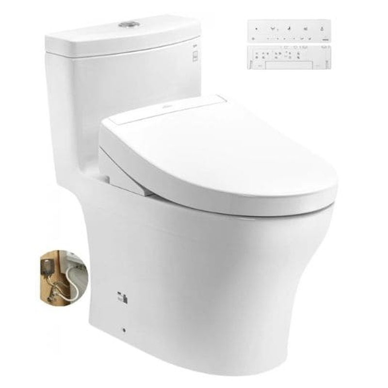 Bồn Cầu Điện Tử TOTO MS889DRW25#XW Nắp TCF34461GAA Dòng S5