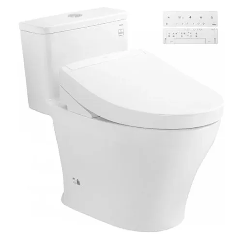 Bồn Cầu 1 Khối TOTO MS857CDW25#XW Nắp Rửa Điện Tử Washlet TCF34461GAA S5