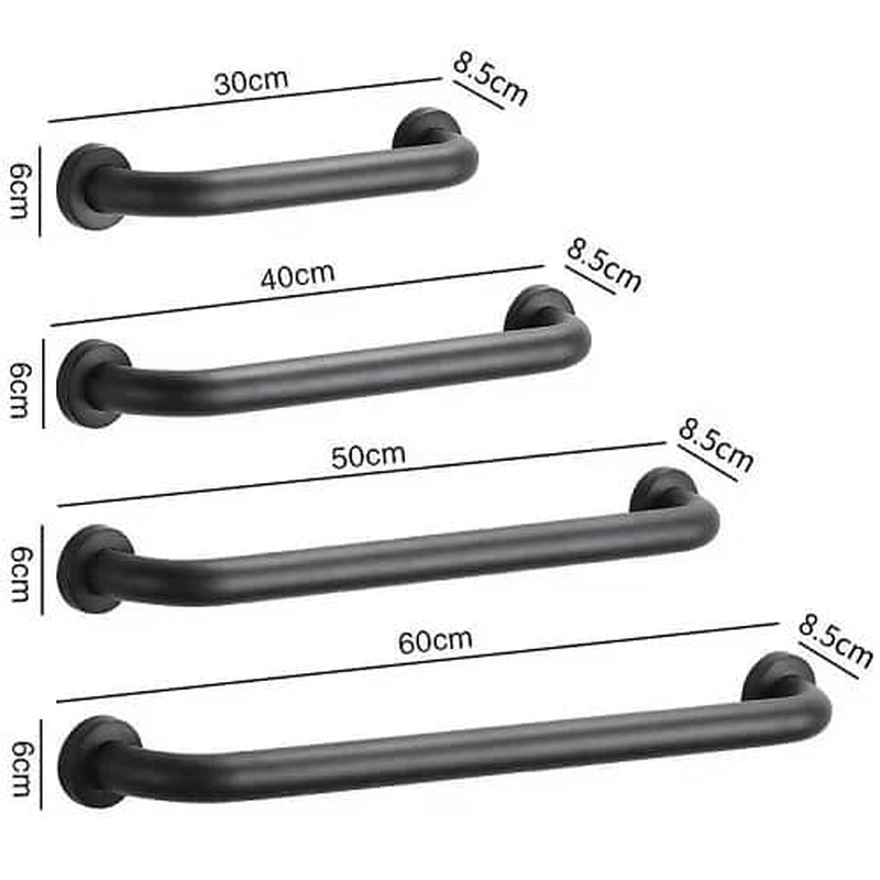 Thanh tay vịn phòng tắm màu đen Miken MK-G9022B.50 dài 50cm