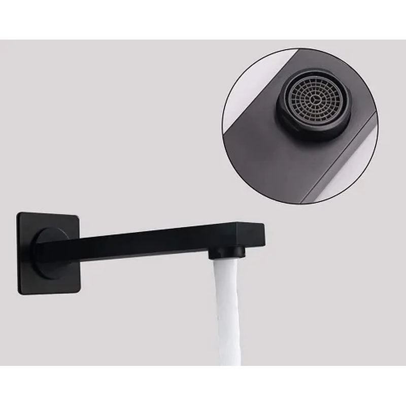 Sen tắm âm trần màu đen Miken MKSAT-Mix306.25 bát sen 25cm