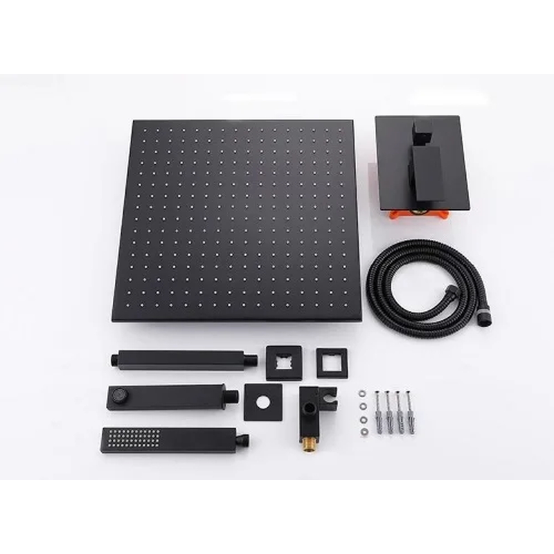 Sen tắm âm trần màu đen Miken MKSAT-Mix306.40 bát sen 40cm