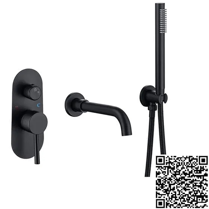 Sen bồn tắm âm tường màu đen Miken MKS-17019B