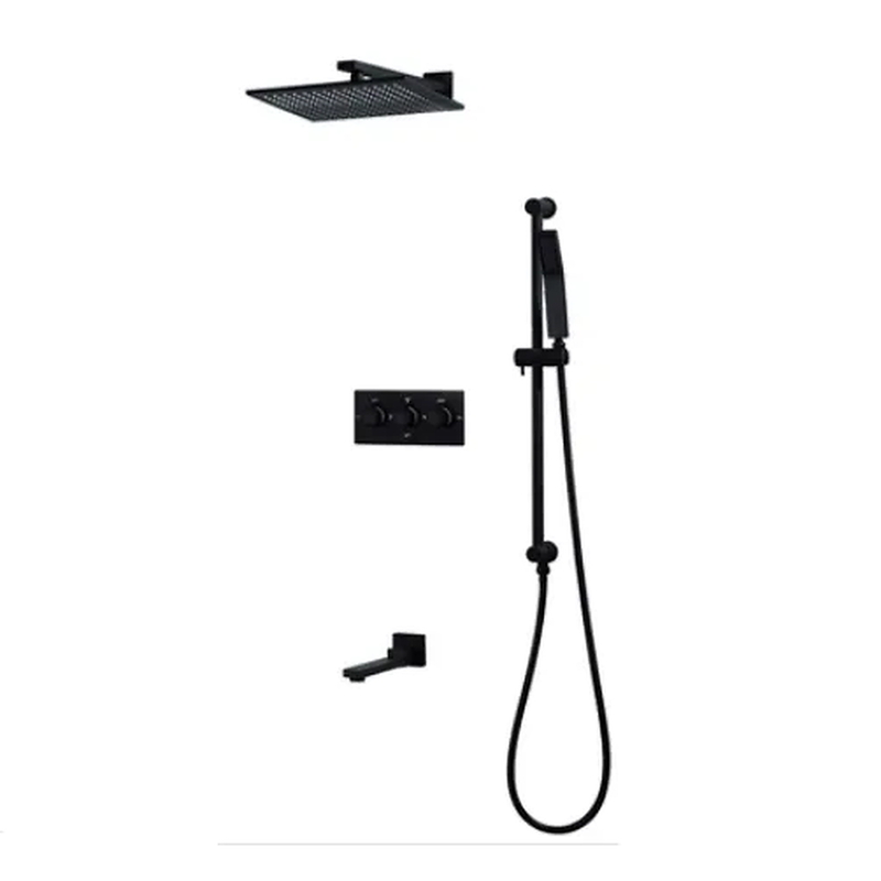 Sen tắm âm tường bát trần màu đen Miken HI05024I-2