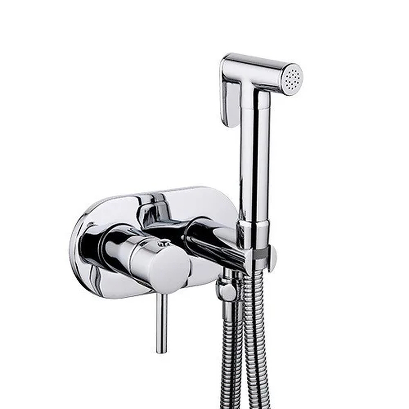 Vòi xịt vệ sinh nóng lạnh âm tường Miken F-7505W