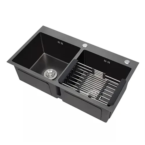 Chậu rửa bát 2 hố cân Handmade inox304 Miken MKRB-8045NC 