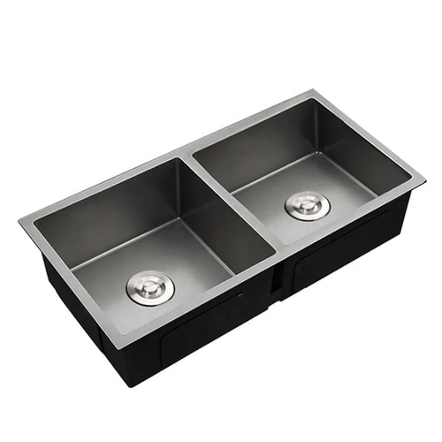 Chậu rửa bát 2 hố cân Handmade inox304 Miken MKRB-8345NC